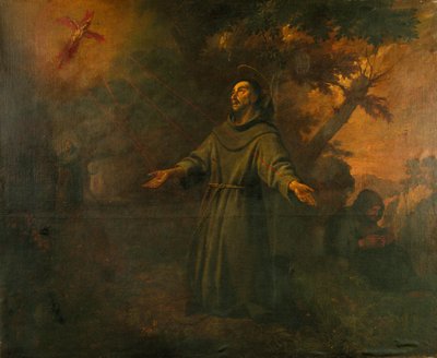 Der heilige Franziskus erhält die Stigmata von Antoni Viladomat